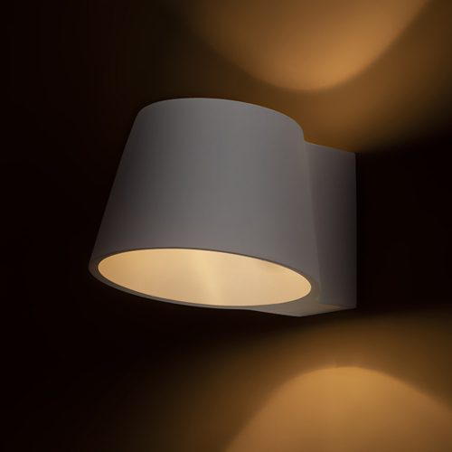 RENDL R13520 BENITA Wall Lamp for E14 Stove, Plaster, with repaintable surface, 7 W, 230V