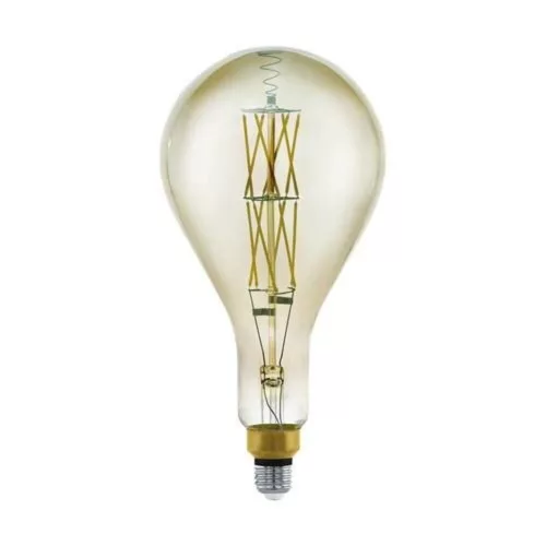 EGLO, 11844, LED E27, light source, 3000 K, E27, 1X8W, black-transparent