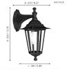 EGLO, 22467, LATERNA 4, wall lamp, E27, 1X60W, IP44, transparent