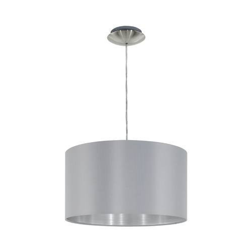 EGLO, 31601, MASERLO, pendant, E27, 1X60W, IP20, gray, silver
