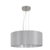 EGLO, 31606, MASERLO, pendant, E27, 3X60W, IP20, gray, silver