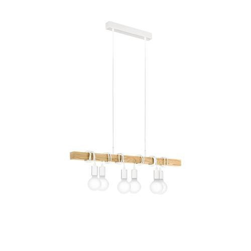 EGLO, 33165, TOWNSHEND, pendant, E27, 6X60W, IP20, brown