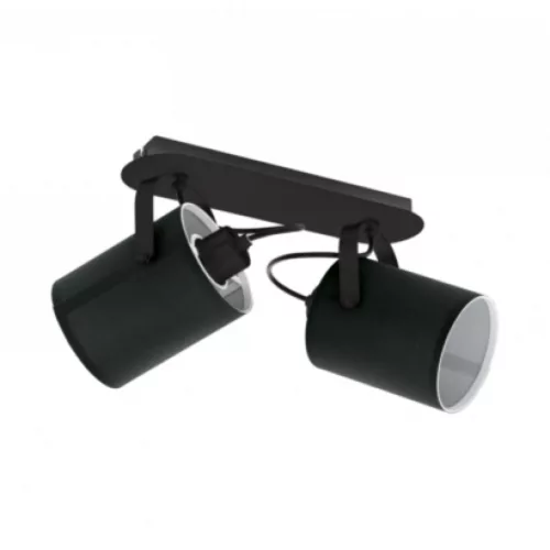 EGLO, 33646, VILLABATE, spot lamp, E27, 2X10W, IP20, black, white