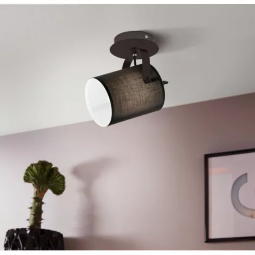 EGLO, 33648, VILLABATE, spot lamp, E27, 4X10W, IP20, black, white