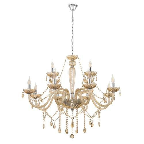 EGLO, 39094, BASILANO, pendant, E14, 12X40W, IP20, cognac