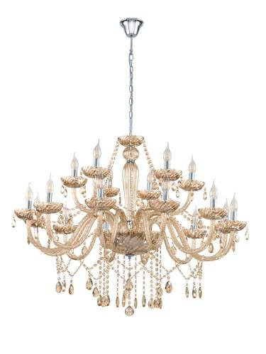 EGLO, 39095, BASILANO, pendant, E14, 18X40W, IP20, cognac