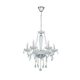 EGLO, 39099, BASILANO 1, pendant, E14, 6X40W, IP20, transparent