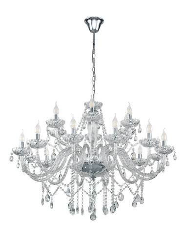 EGLO, 39103, BASILANO 1, pendant lamp, E14, 18X40W, IP20, transparent