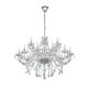 EGLO, 39103, BASILANO 1, pendant lamp, E14, 18X40W, IP20, transparent