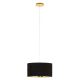 EGLO, 39224, DOLORITA, pendant, E27, 3X60W, IP20, black, gold