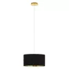 EGLO, 39224, DOLORITA, pendant, E27, 3X60W, IP20, black, gold