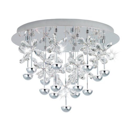 EGLO, 39245, PIANOPOLI, ceiling lamp, 3000 K, LED, 15X1.8W, Dimmable, IP20, transparent