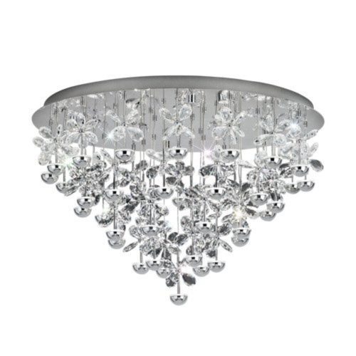 EGLO, 39246, PIANOPOLI, ceiling lamp, 3000 K, LED, 43X1.8W, Dimmable, IP20, transparent