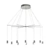 EGLO, 39327, SANTIGA, pendant, 3000 K, LED, 20X3.2W, Dimmable, IP20, white, matte nickel