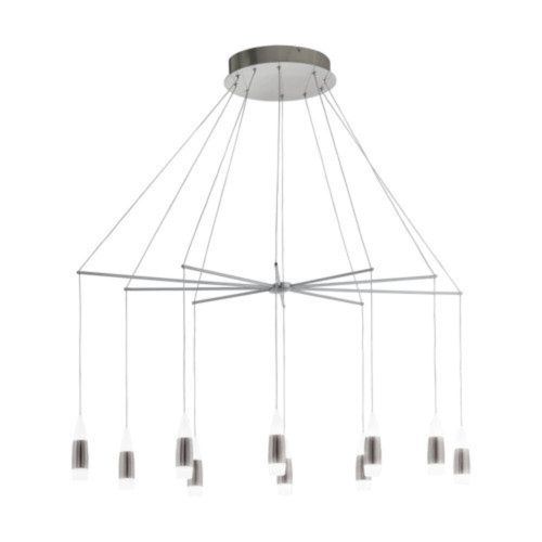 EGLO, 39327, SANTIGA, pendant, 3000 K, LED, 20X3.2W, Dimmable, IP20, white, matte nickel