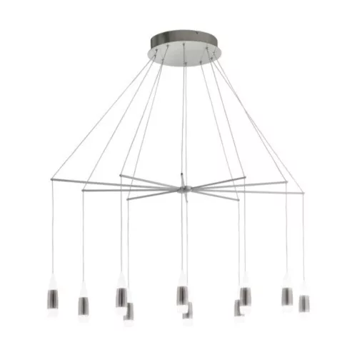 EGLO, 39327, SANTIGA, pendant, 3000 K, LED, 20X3.2W, Dimmable, IP20, white, matte nickel