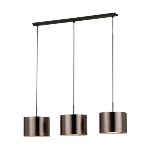 EGLO, 39357, SAGANTO 1, pendant, E27, 3X60W, IP20, brown, copper
