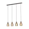 EGLO, 39507, SIRACUSA, pendant, E27, 4X60W, IP20, copper color