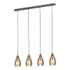 EGLO, 39507, SIRACUSA, pendant, E27, 4X60W, IP20, copper color