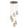 EGLO, 39508, SIRACUSA, pendant, E27, 6X60W, IP20, red copper color