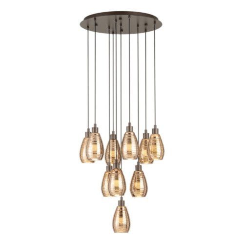EGLO , 39509 , SIRACUSA , pendant , E27 , 10X60W , IP20 , copper color