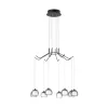EGLO , 39511 , ROVIGANA , pendant , 3000 K , LED , 8X3.3W , Dimmable , IP20 , black-transparent, white