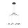 EGLO , 39511 , ROVIGANA , pendant , 3000 K , LED , 8X3.3W , Dimmable , IP20 , black-transparent, white