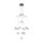 EGLO, 39512, ROVIGANA, pendant, 3000 K, LED, 10X3.3W, Dimmable, IP20, black-transparent, white