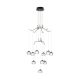 EGLO, 39512, ROVIGANA, pendant, 3000 K, LED, 10X3.3W, Dimmable, IP20, black-transparent, white