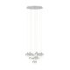 EGLO, 39527, MIOGLIA, pendant, 3000 K, LED, 10X3.15W, Dimmable, IP20, white speckled, transparent