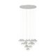 EGLO, 39528, MIOGLIA, pendant, 3000 K, LED, 18X3.15W, Dimmable, IP20, white granulated, transparent