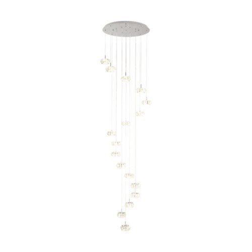 EGLO , 39546 , CORLIANO 1 , pendant , 3000 K , LED , 17X4.5W , Dimmable , IP20 , transparent