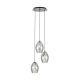 EGLO, 39565, ESTANYS, pendant, E27, 3X60W, IP20, black-transparent