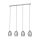 EGLO, 39566, ESTANYS, pendant, E27, 4X60W, IP20, black-transparent