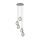 EGLO, 39567, ESTANYS, pendant, E27, 5X60W, IP20, black-transparent
