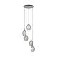 EGLO, 39567, ESTANYS, pendant, E27, 5X60W, IP20, black-transparent