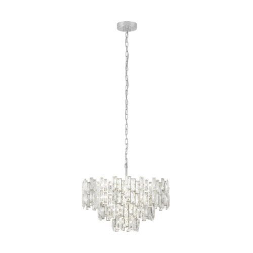 EGLO, 39626, CALMEILLES 1, pendant, E14, 10X25W, IP20, transparent