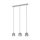 EGLO, 39667, ALBARINO, pendant, E27, 3X40W, IP20, black-transparent