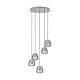 EGLO, 39668, ALBARINO, pendant, E27, 5X40W, IP20, black-transparent