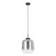 EGLO, 39673, BULCIAGO, pendant, E27, 1X40W, IP20, black-transparent