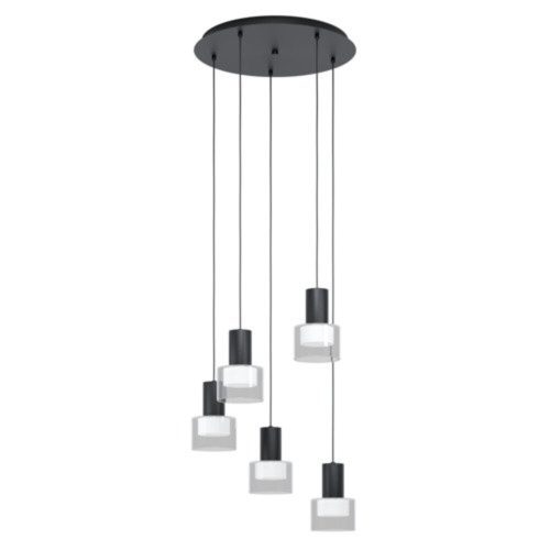 EGLO, 39727, MOLINEROS, pendant, GU10, 5X4.6W, IP20, transparent, white