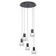 EGLO, 39727, MOLINEROS, pendant, GU10, 5X4.6W, IP20, transparent, white