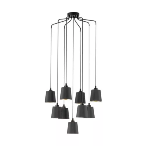 EGLO, 39739, BERNABETTA, pendant light, E27, 9X40W, IP20, black, gold