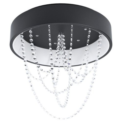 EGLO, 39762, BERLONA, ceiling lamp, 3000 K, LED, 34W, Dimmable, IP20, transparent