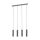 EGLO, 39822, MENTALONA, pendant, GU10, 4X4.5W, IP20, black, white