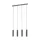 EGLO, 39822, MENTALONA, pendant, GU10, 4X4.5W, IP20, black, white