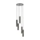 EGLO, 39823, MENTALONA, pendant, GU10, 5X4.5W, IP20, black, white
