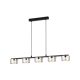 EGLO, 39875, COPILLOS, pendant, 3000 K, LED, 5X5, 4W, Dimmable, IP20, black-transparent