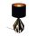 EGLO, 43077, CARLTON 5, table lamp, E27, 1X60W, IP20, black, copper