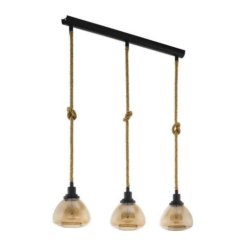 EGLO, 43192, RAMPSIDE, pendant, E27, 3X28W, IP20, amber